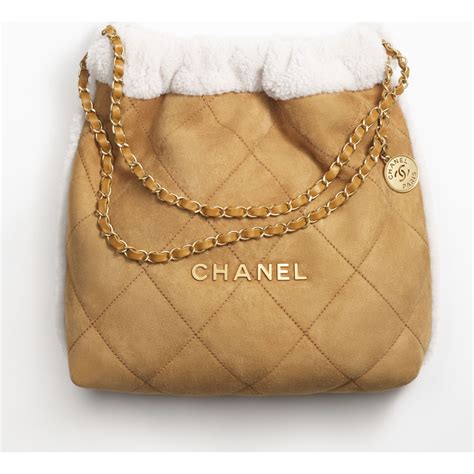 chanel shearling handbag|chanel drawstring bag 2020.